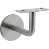 Intersteel Intersteel Handrail holder curved flat saddle brushed stainless steel