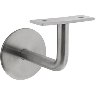 Intersteel Support de main courante Intersteel Selle plate incurvée en acier inoxydable brossé