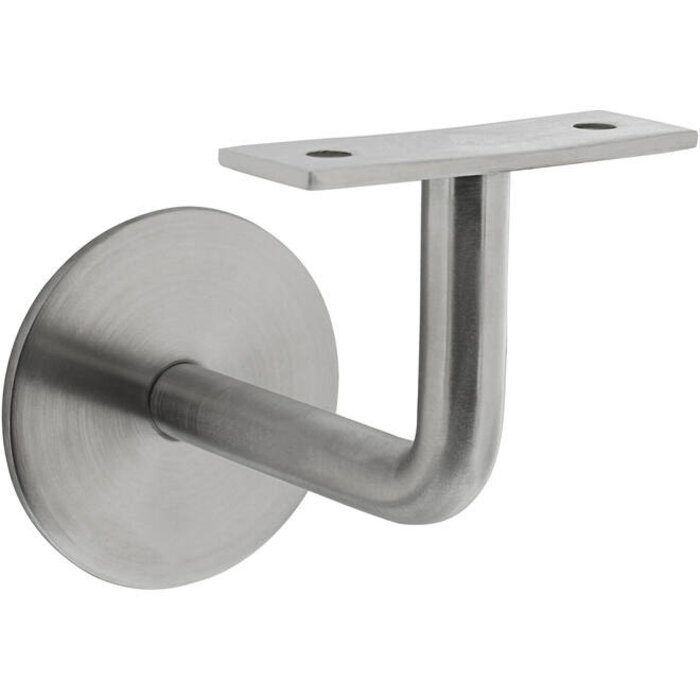 Intersteel Support de main courante Intersteel Selle plate incurvée en acier inoxydable brossé