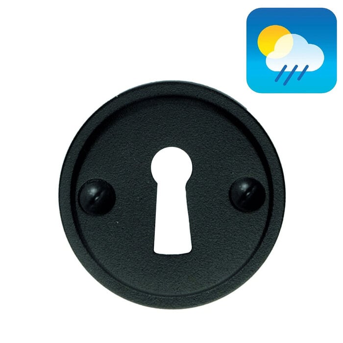 HDD Cilinderplaatje shape zwart rond UV structuur