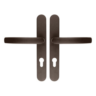 HDD Ensemble de quincaillerie de sécurité « poignée de porte + poignée de porte » bronze mat