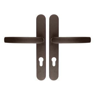 HDD Veiligheidsgarnituur 'deurklink + deurklink' mat brons