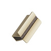 Furnipart PAPILLON furniture handle dark brown / brushed brass