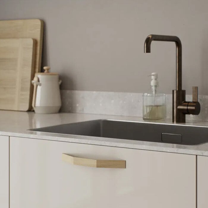 Furnipart Furniture handle RIALTO light oak (Nordic) 160 mm