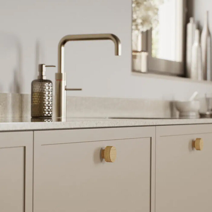 Furnipart Meubelknop ROW gelakt eikenhout Ø40 mm