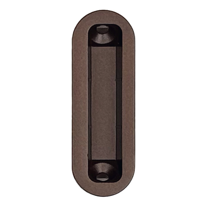 AGB Oval strike plate for AGB magnetic lock - matte bronze - wooden doors