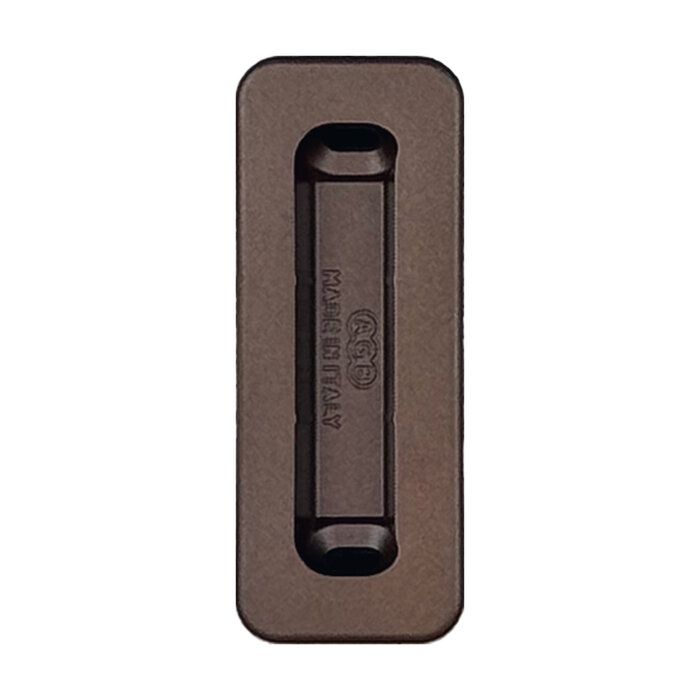 AGB Rectangular counter plate for magnetic lock AGB - gold - wood - adjustable - Copy