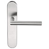 Formani Door handles Basics LB2-19P13SFC on escutcheon - Matt stainless steel