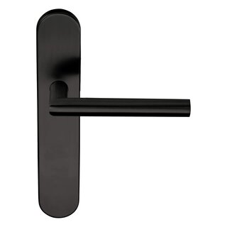 Formani Door handles Basics LB2-19P13SFC on escutcheon - PVD Gunmetal