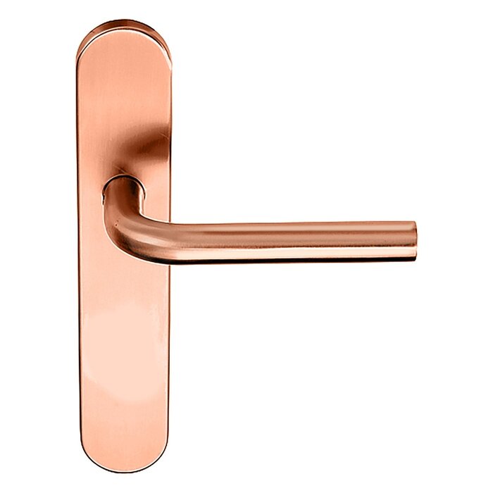Formani Formani door handles Basics LB2-19P13SFC on escutcheon - PVD polished copper