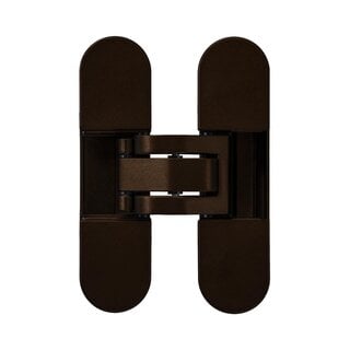 JAIROL Charnière invisible marron/bronze - 111 x 29 mm - 80 kg