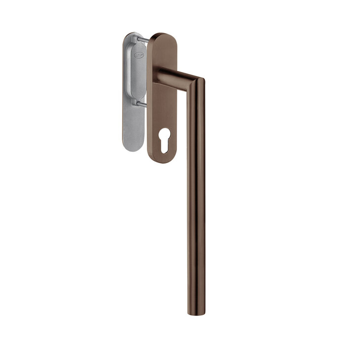 JNF Architectural Hardware JNF single lift-and-slide door handle - PVD titanium chocolate