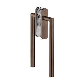 JNF Architectural Hardware JNF hefschuifdeurgreep - paar - PVD titanium chocolate