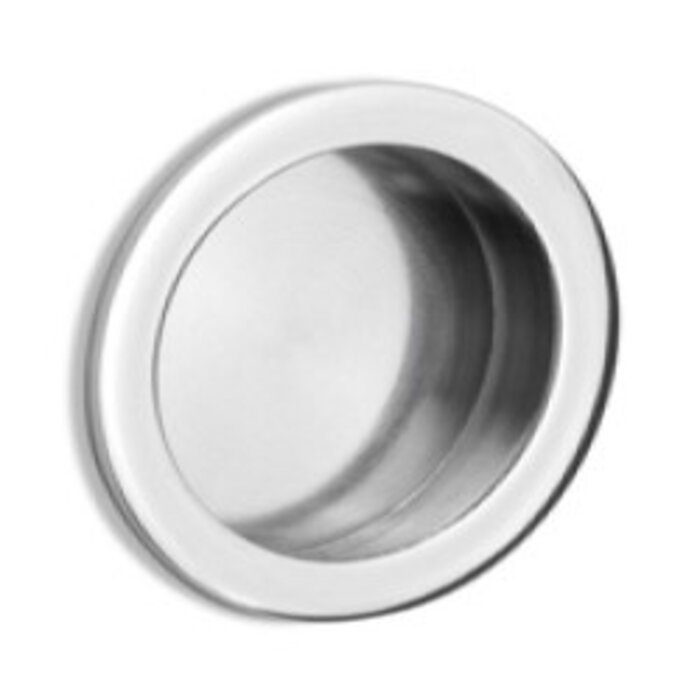 Formani Poignée de porte coulissante Formani BASICS LB57 ronde - Acier inoxydable poli