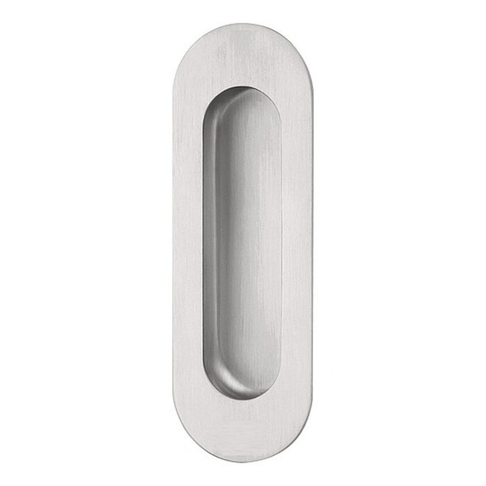 Formani Poignée de porte coulissante Formani BASICS LB41 ovale - acier inoxydable mat