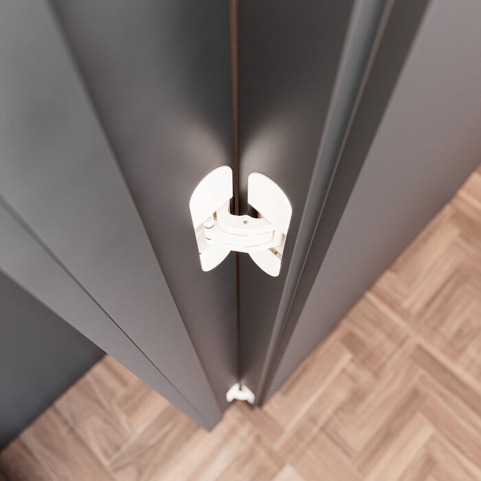 JAIROL Onzichtbare witte 3D scharnieren RAL9010 - 111x29mm - 80kg