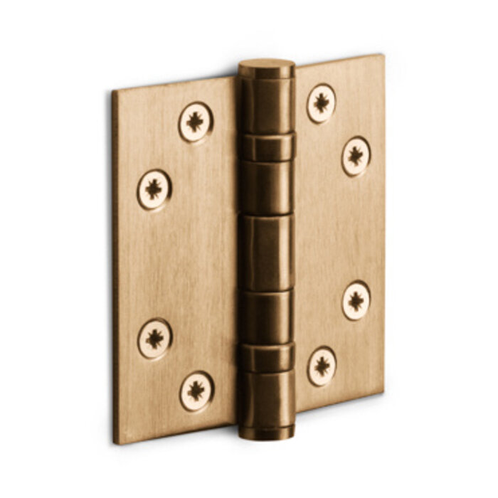 Formani Formani kogellagerscharnier 76x76mm BASICS LBS7676 rechte hoeken - Licht Brons  PVD