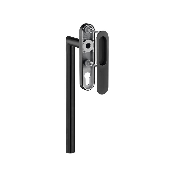 JNF Architectural Hardware JNF single lift-and-slide door handle - Black Titanium PVD