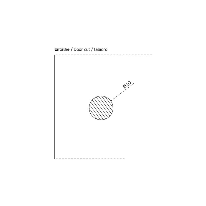 JNF Architectural Hardware Pair of JNF door knobs for glass doors in bronze PVD - Square rounded