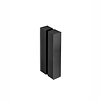 JNF Architectural Hardware Pair of JNF door handles for glass doors - right angles - Black PVD