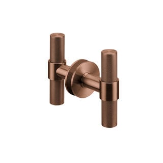 JNF Architectural Hardware Paar JNF deurknoppen voor glazen deuren - Koper PVD