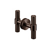 JNF Architectural Hardware Paar JNF deurknoppen voor glazen deuren - Brons PVD