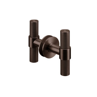 JNF Architectural Hardware Paar JNF deurknoppen voor glazen deuren - Brons PVD