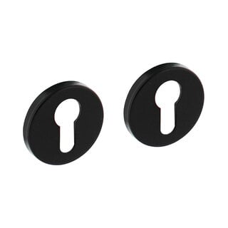 Intersteel Concealed cylinder rosettes Ø51 mm with lugs - Black