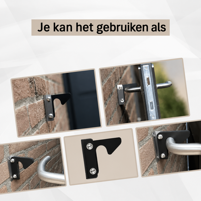 DKS Black door handle hook