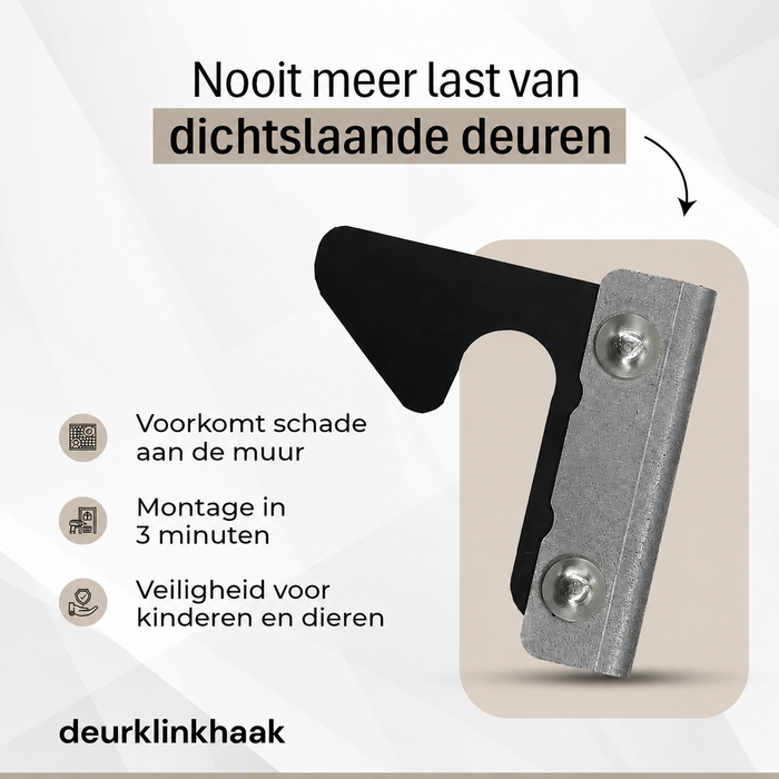 DKS Black door handle hook