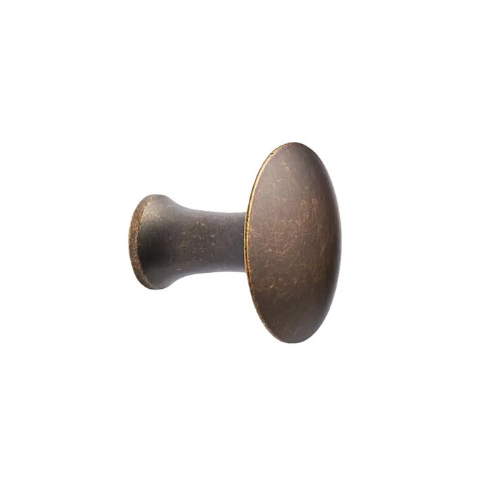 Furnipart Bouton de meuble CASTLE - Brun antique - Ø37,8 mm