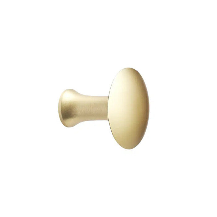 Furnipart Furniture knob CASTLE - Brushed gold - Ø37.8 mm