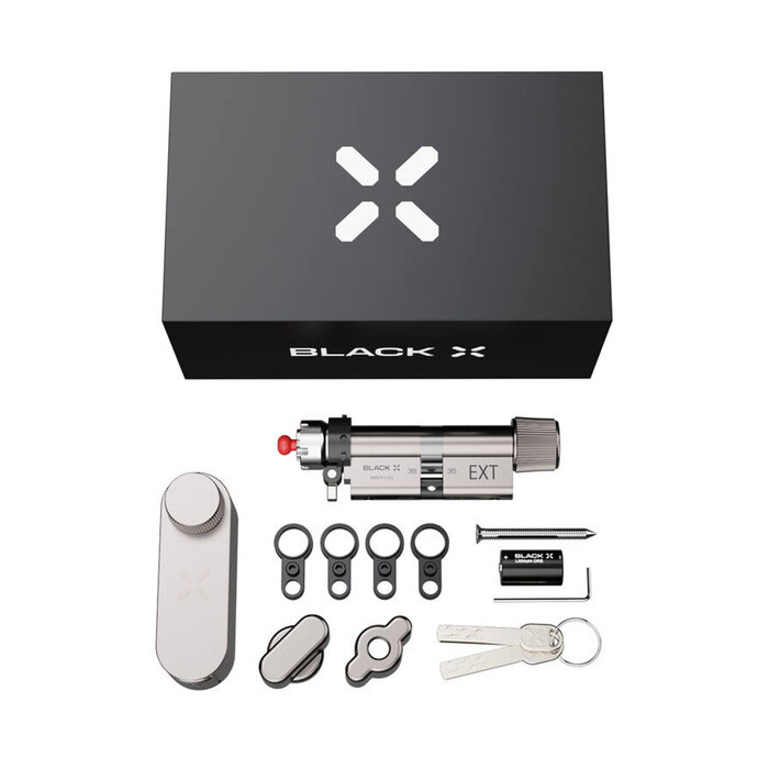Black X Black X Smart Lock 35/35 mm tot 45/45 mm mat nikkel
