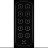 Black X Black X xPad - Ovale 100 x 42 mm - Noir - Panneau d'accès intelligent avec code PIN