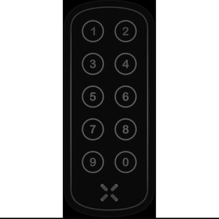 Black X Black X xPad - Ovale 100 x 42 mm - Noir - Panneau d'accès intelligent avec code PIN