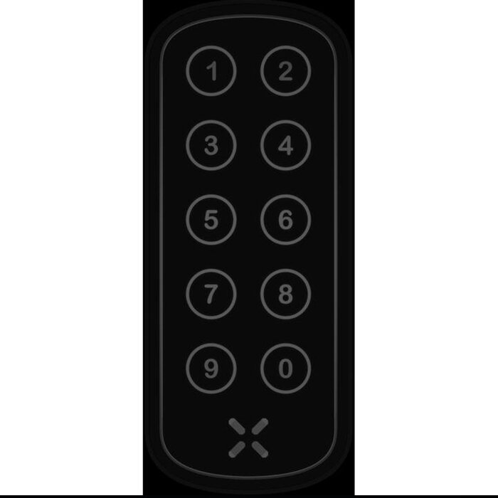 Black X Black X xPad - Ovale 100 x 42 mm - Noir - Panneau d'accès intelligent avec code PIN