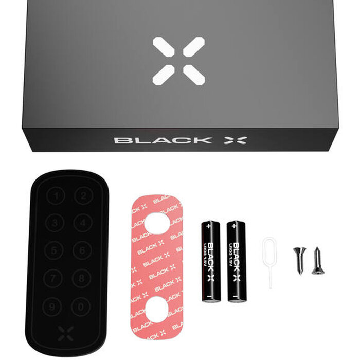 Black X Black X xPad - Oval 100 x 42 mm - Black - Smart access panel with PIN code