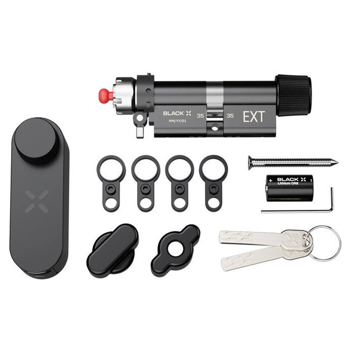 Black X Black X Smart Lock 35/35 mm auf 45/45 mm schwarz