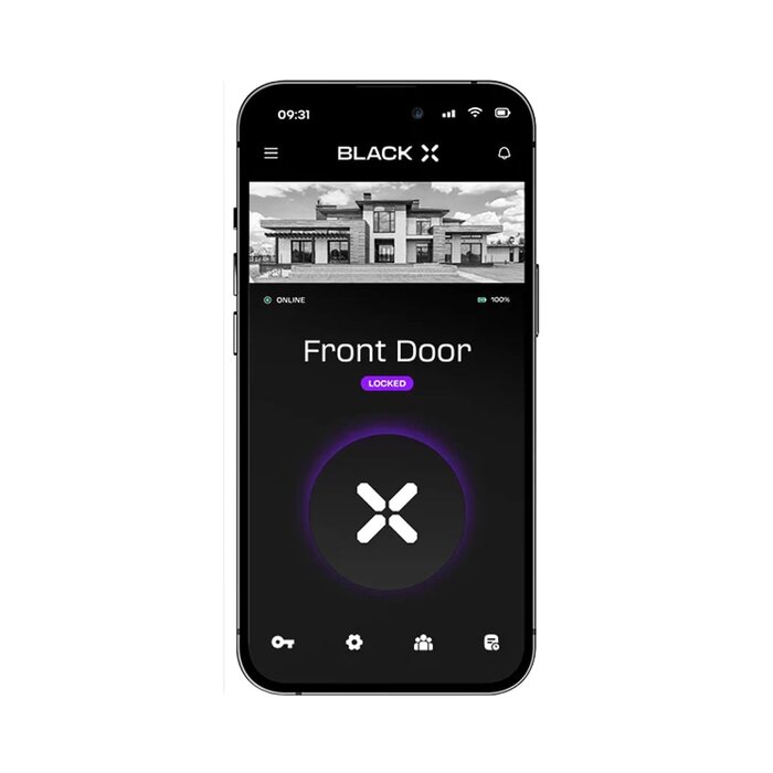 Black X Black X Smart Lock 35/35 mm tot 45/45 mm messing
