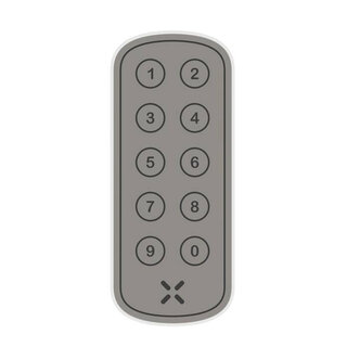 Black X Black X xPad - Oval 100 x 42 mm white - Smart access panel with PIN code