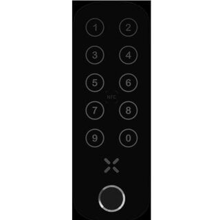 Black X Panneau de code Black X xPad+ avec lecteur d'empreintes digitales - Noir