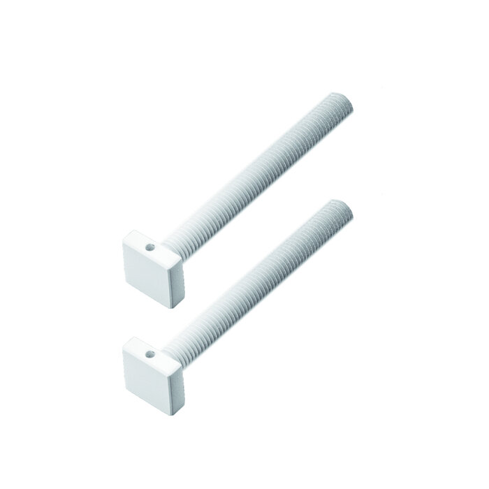 HDD Mounting set M10 door handle for exterior door - textured white