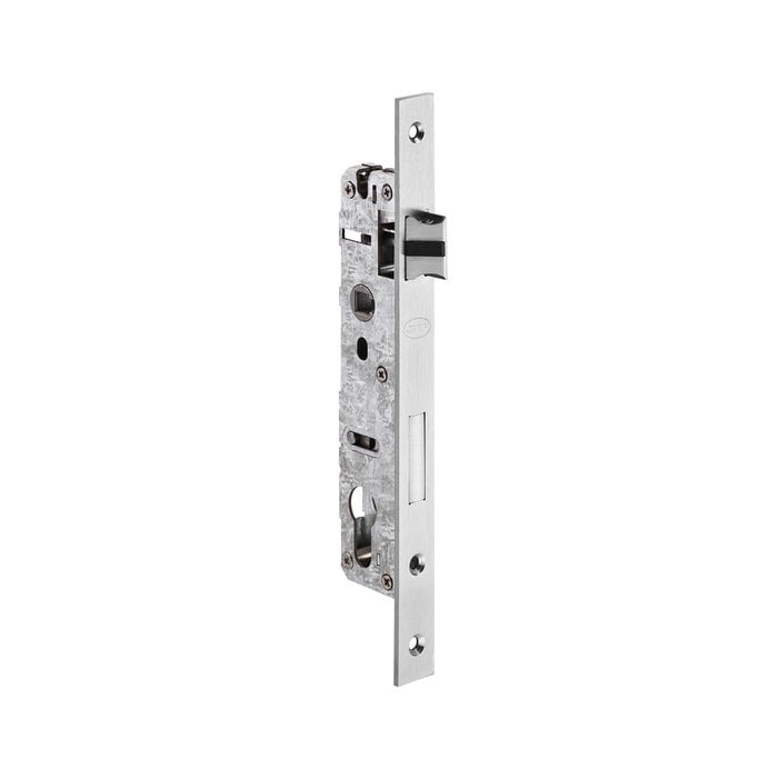 JNF Architectural Hardware JNF Zylinderschloss Serie 400 – Dornmaß 25, 30 oder 35 mm – Für schmale Türen – Edelstahl