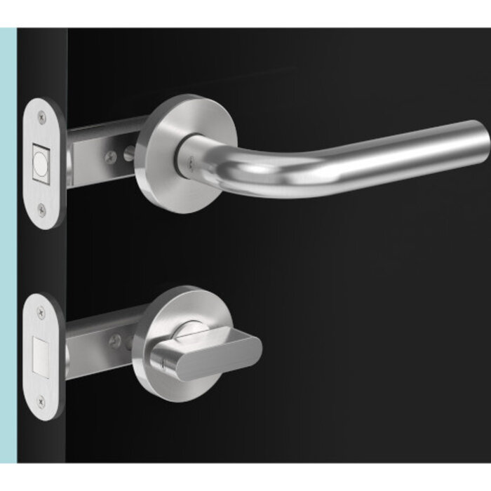 JNF Architectural Hardware Verrou magnétique de toilette JNF en acier inoxydable - Entraxe 60 mm