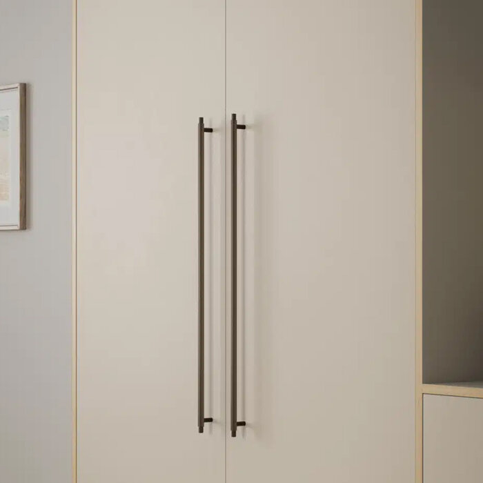 Furnipart  Meubelgreep MANOR LONG kruislings geslepen - mat brons - 640mm