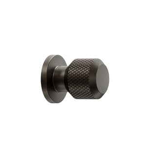 Furnipart Furniture knob MANOR-Round cross cut Ø 25 mm matt bronze