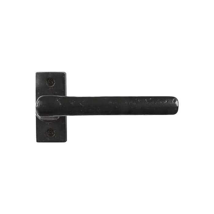 Dauby Pair of door handles PH1920 / PBTC Q aged iron - black (VO)
