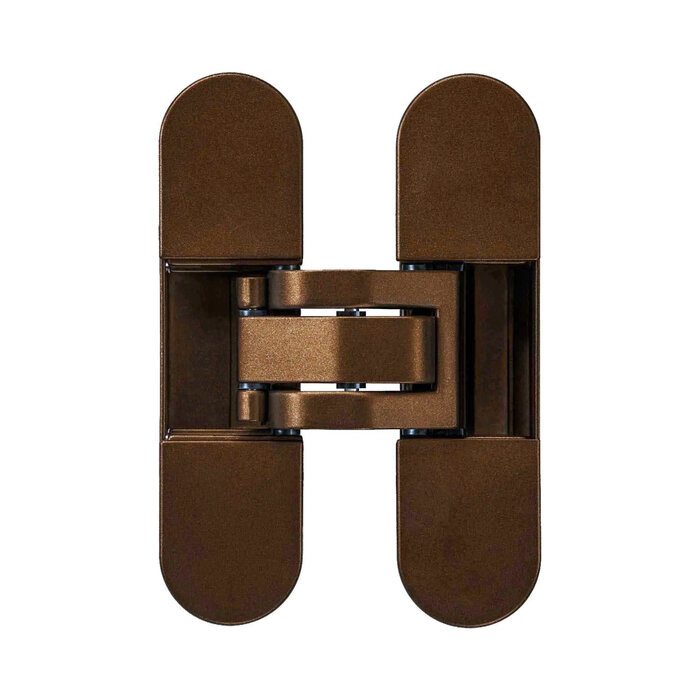 JAIROL Unsichtbare 3D-Scharniere, braun/bronze, 111 x 29 mm – 80 kg