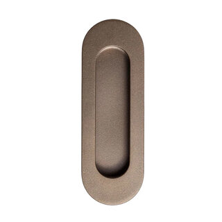 In-Door Ovaler Schiebetürgriff 120 x 40 mm – Dunkelbronze