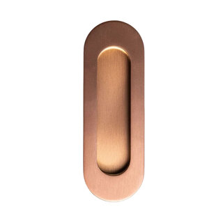 In-Door Schiebetürgriff oval 120 x 40 mm - Bronze Kupfer